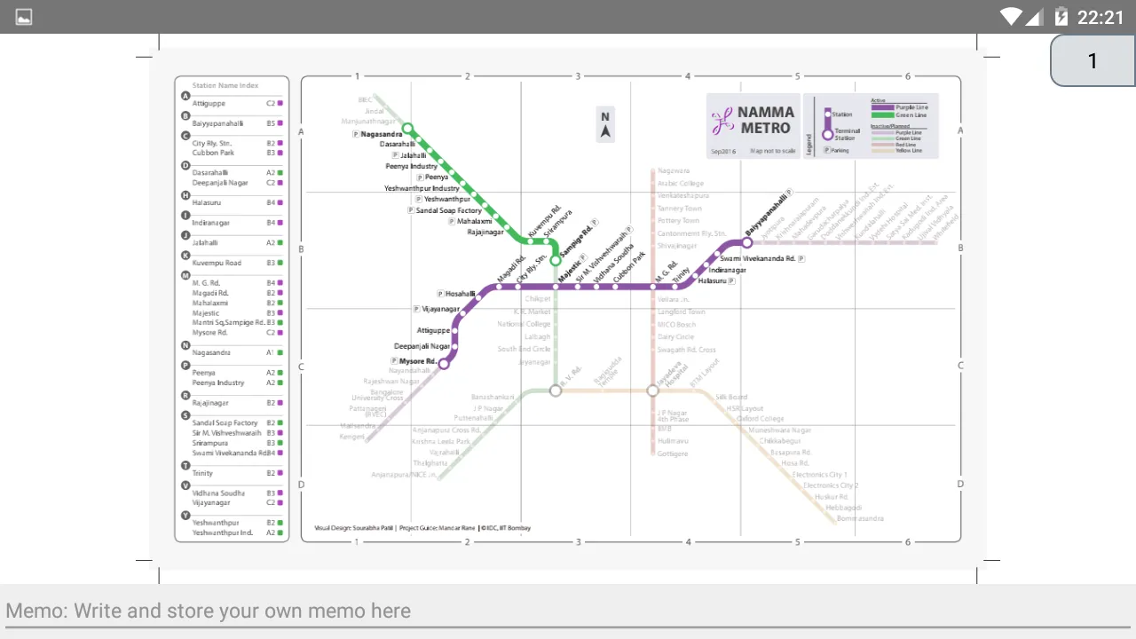 BANGALORE METRO TOURIST MAP | Indus Appstore | Screenshot