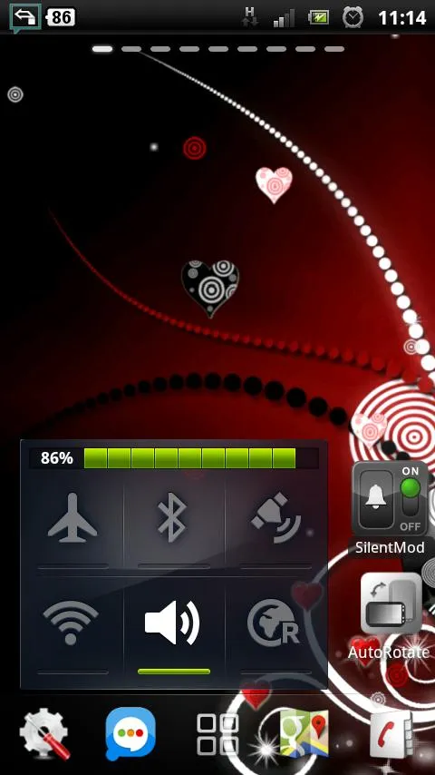 love curly heart sparkle lwp | Indus Appstore | Screenshot