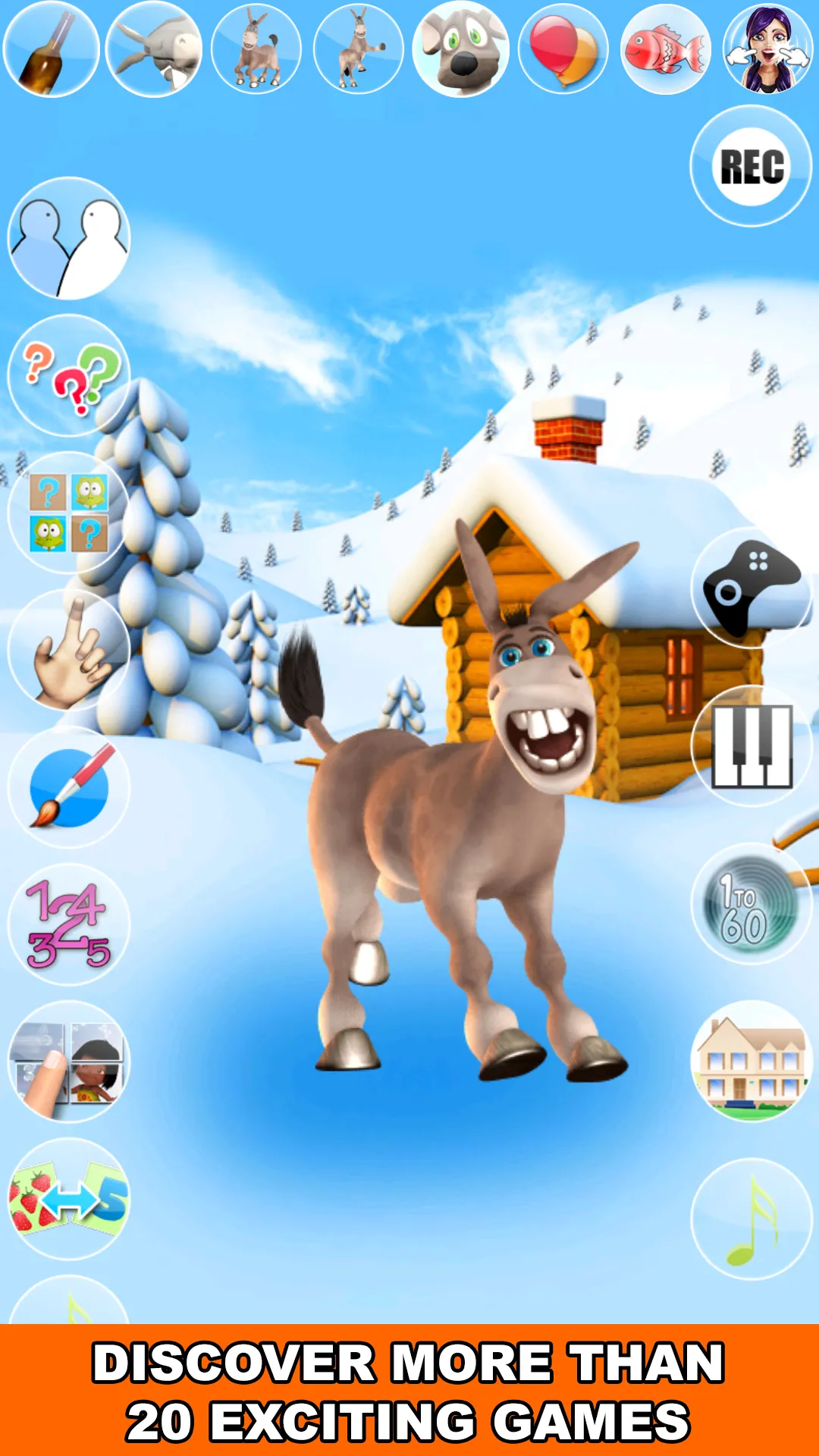 Talking Donald Donkey Ice Fun | Indus Appstore | Screenshot