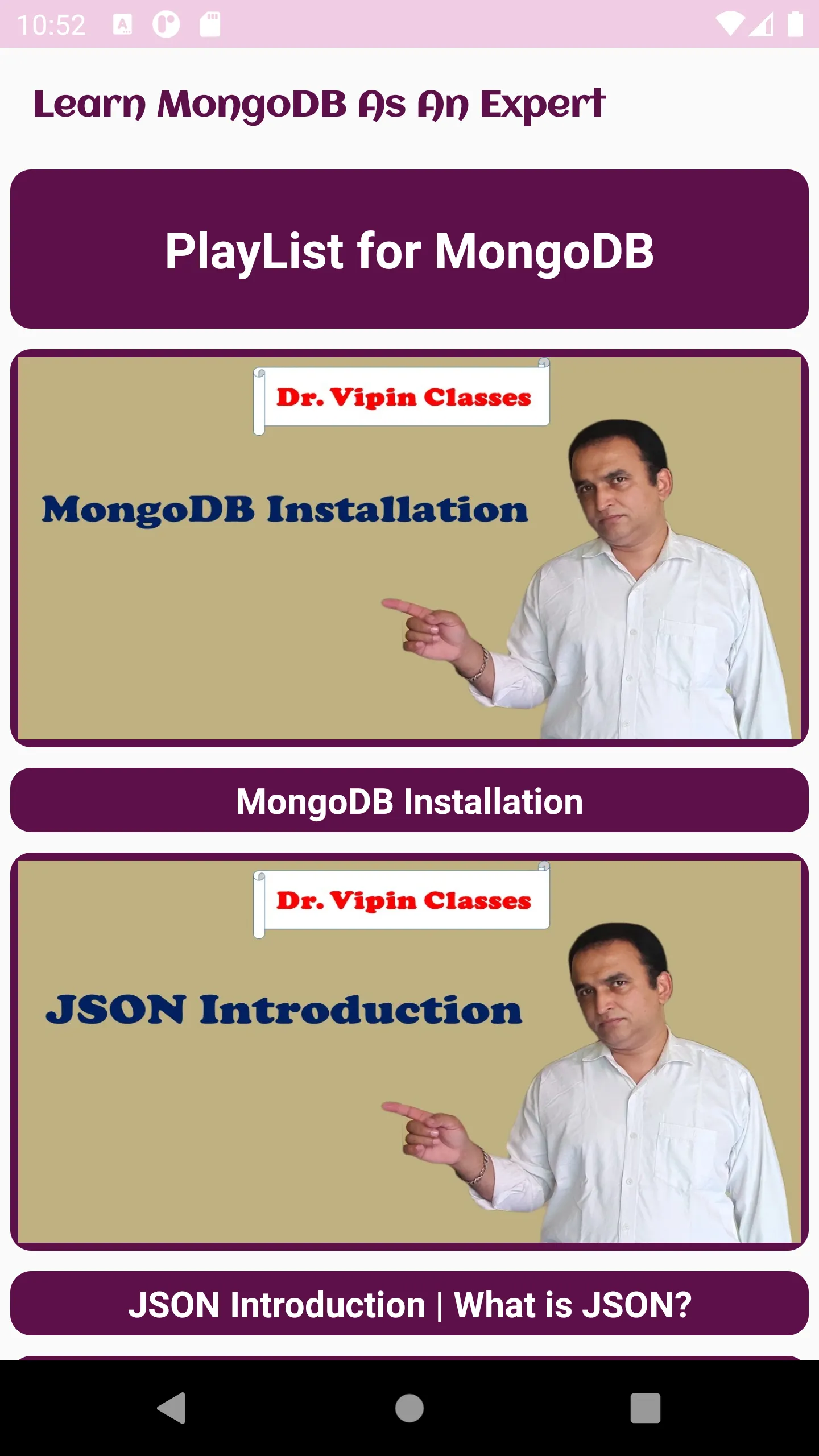 Learn MongoDB As An Expert | Indus Appstore | Screenshot