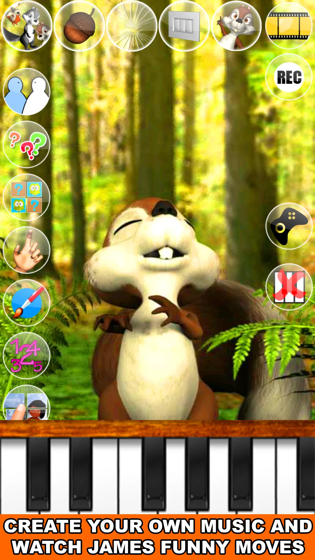 Talking James Squirrel | Indus Appstore | Screenshot