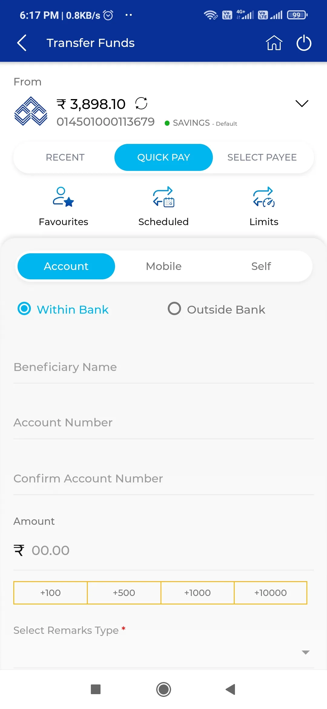 IOB Mobile | Indus Appstore | Screenshot
