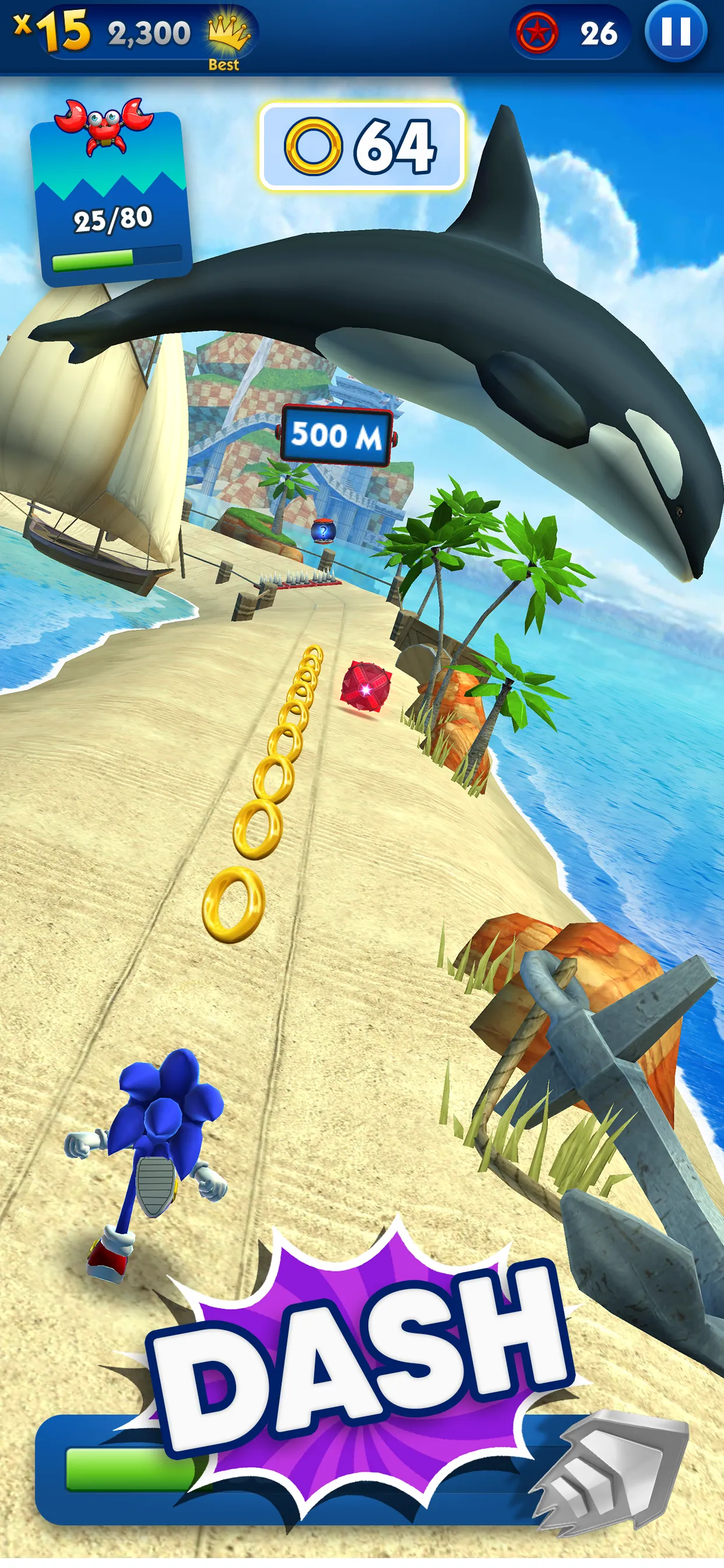 Sonic Dash Endless Runner Game | Indus Appstore | Screenshot