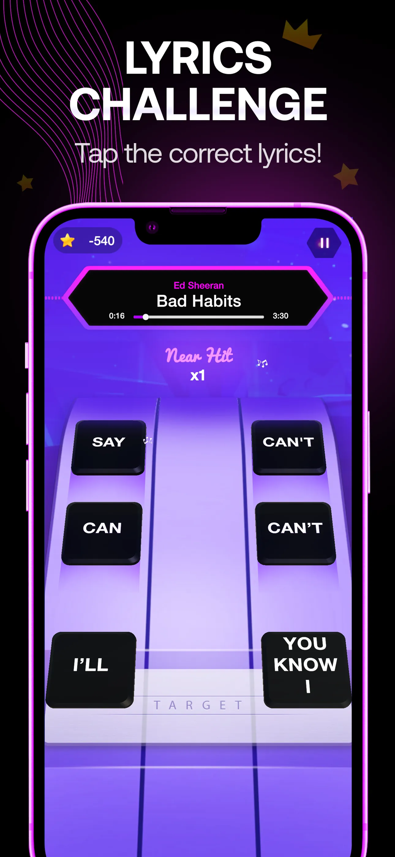 Lyrics Star・Song Lyrics Tiles | Indus Appstore | Screenshot