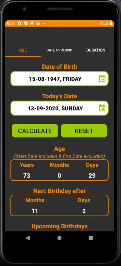 Date Calculator : Age | Date + | Indus Appstore | Screenshot