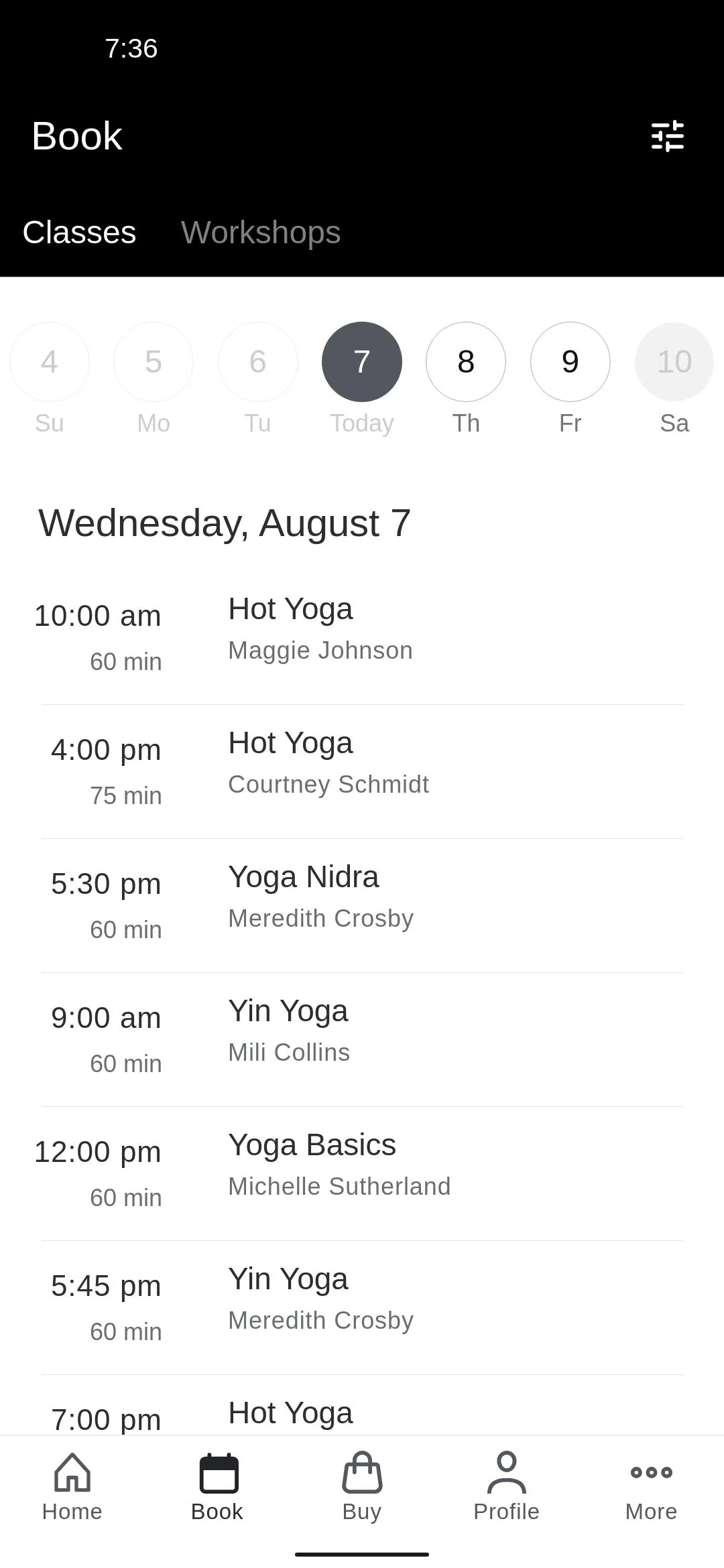 Sutherland Yoga Studio | Indus Appstore | Screenshot