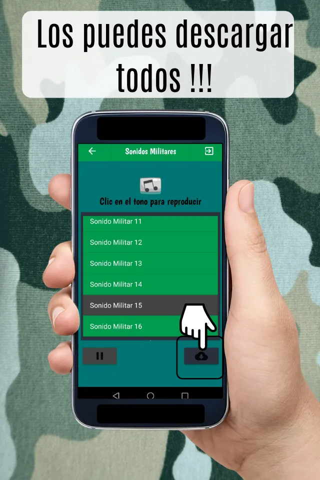 Sonidos Militares para Celular | Indus Appstore | Screenshot