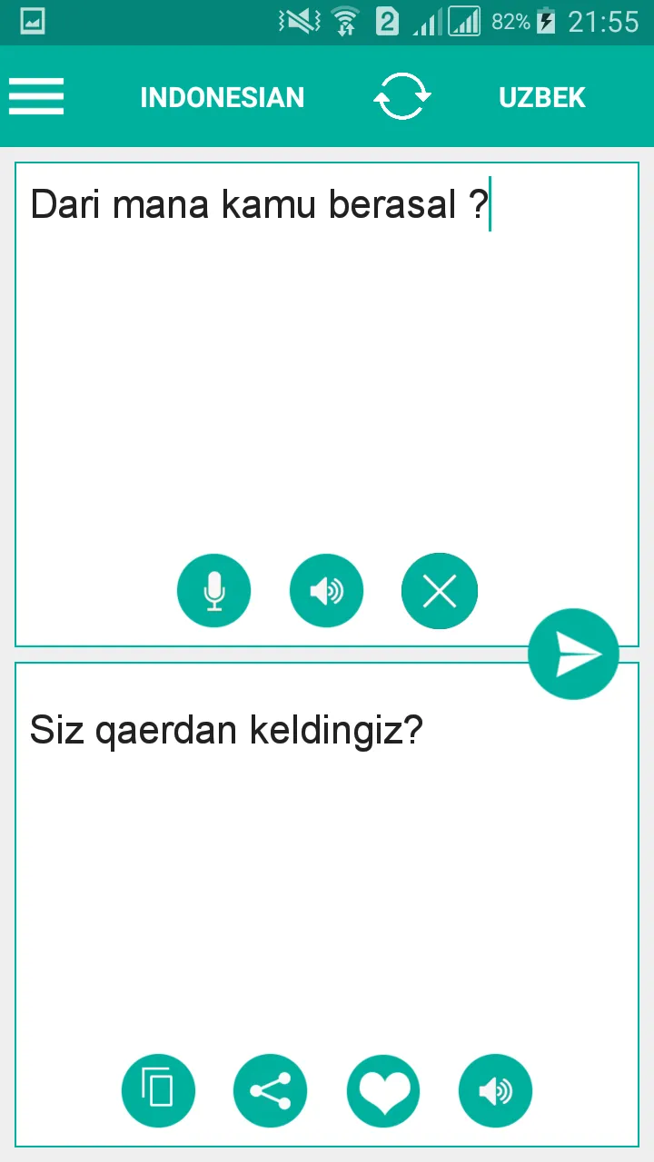 Uzbek Indonesian Translator | Indus Appstore | Screenshot