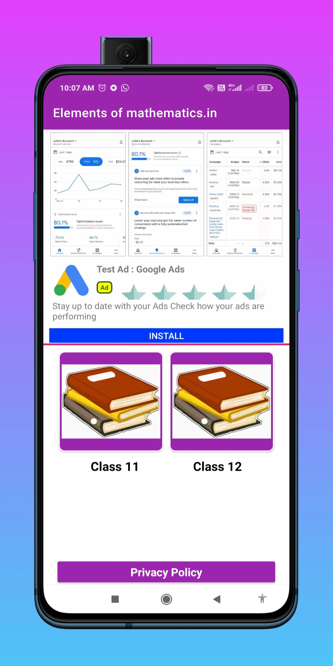 Elements of mathematics | Indus Appstore | Screenshot