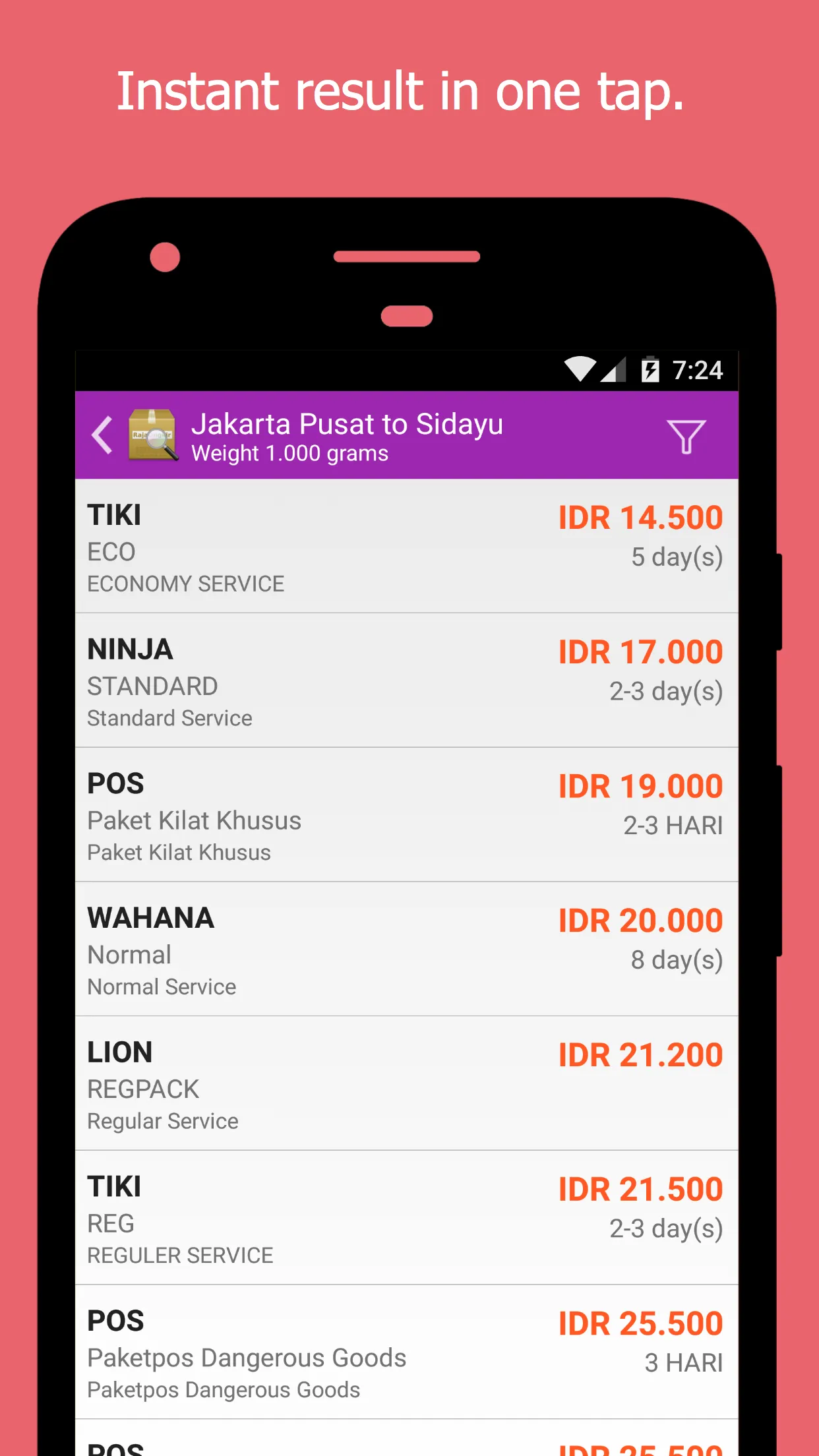 RajaOngkir: Cek Ongkos Kirim | Indus Appstore | Screenshot