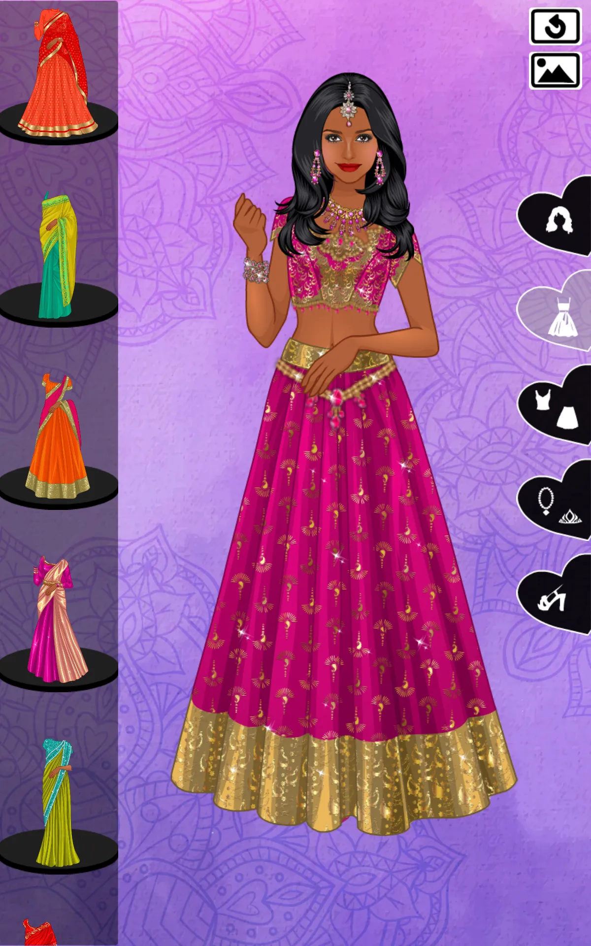 Indian Sari dress up | Indus Appstore | Screenshot