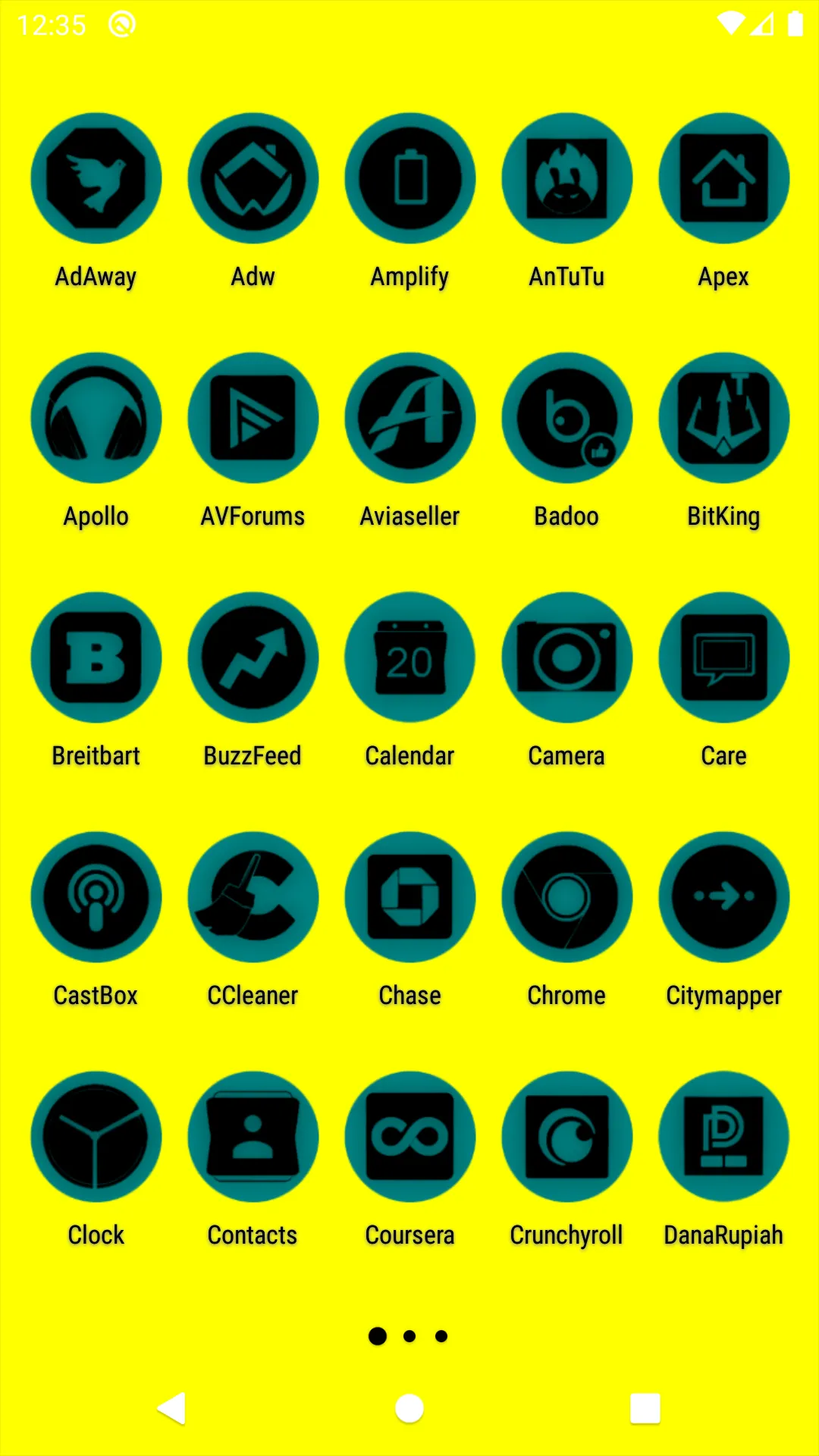 Oreo Teal Icon Pack P2 | Indus Appstore | Screenshot