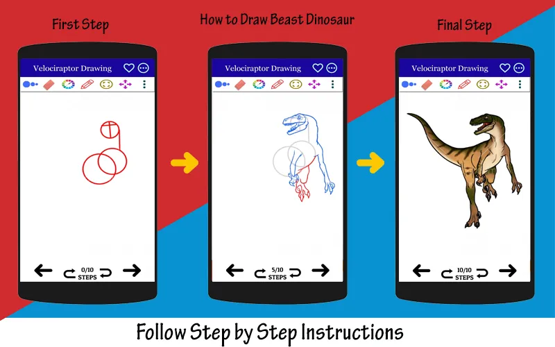 How to Draw Jurassic Dinosaur | Indus Appstore | Screenshot