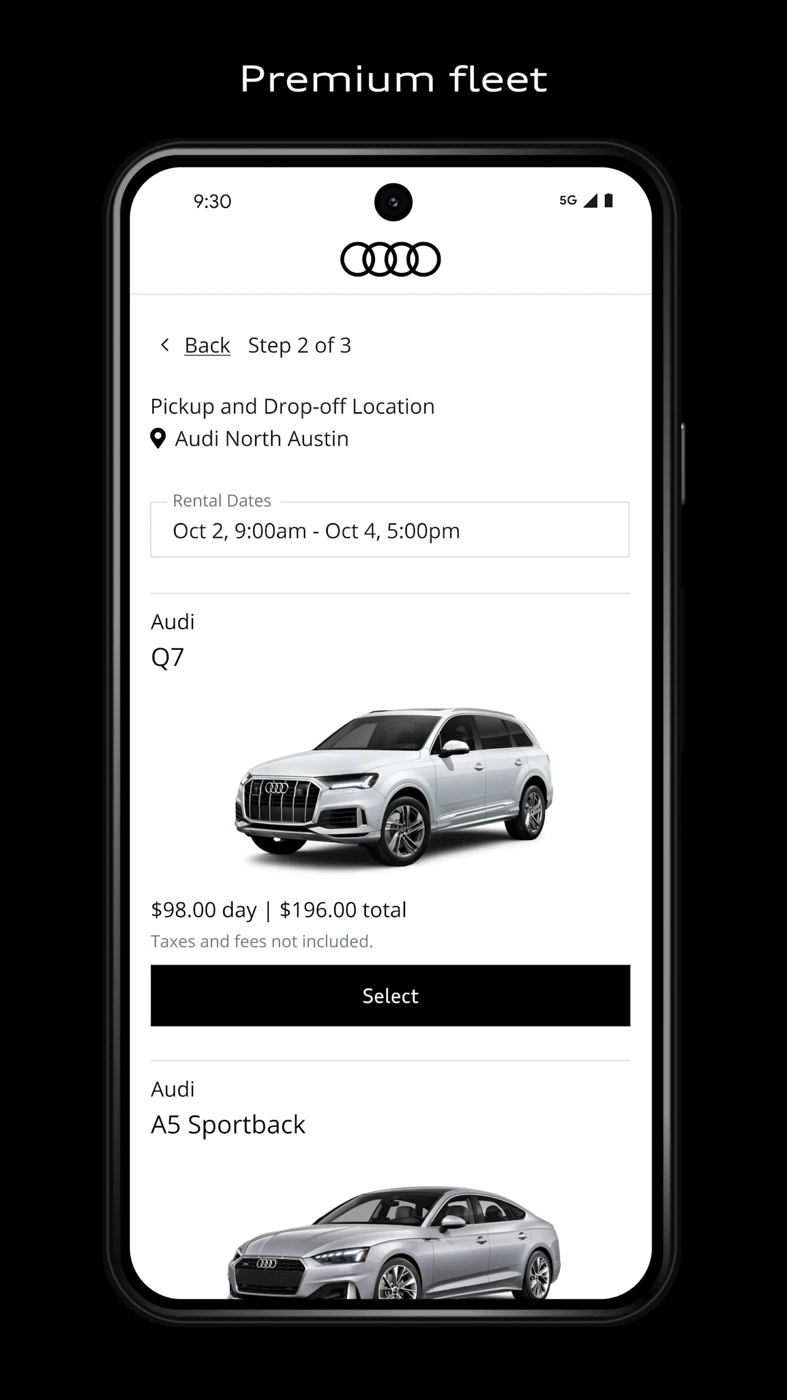 Audi on demand Car Rental | Indus Appstore | Screenshot