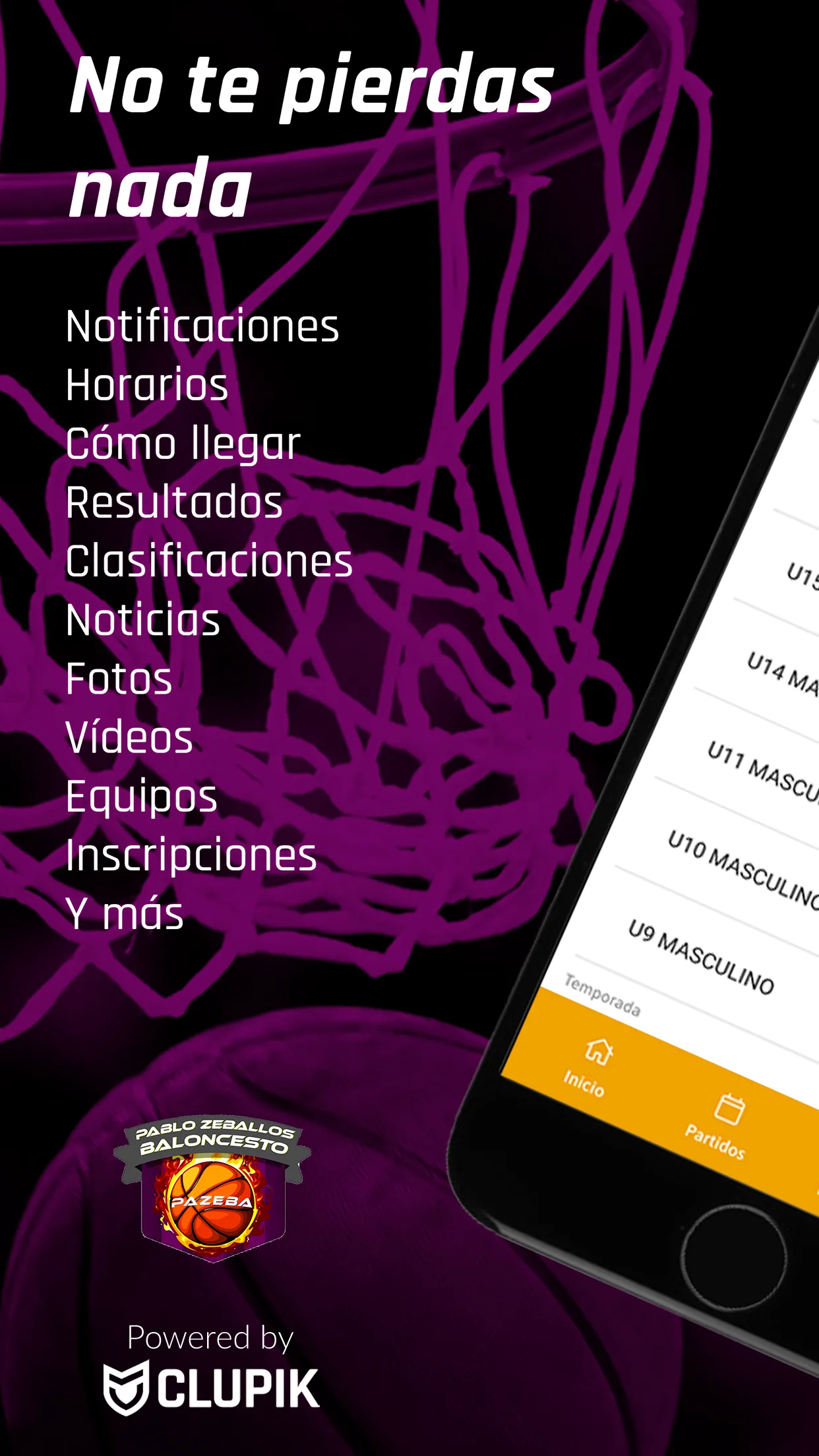 Pablo Zeballos Baloncesto PAZE | Indus Appstore | Screenshot