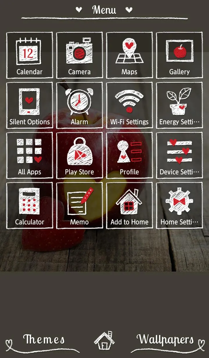 Heart Apple Theme +HOME | Indus Appstore | Screenshot