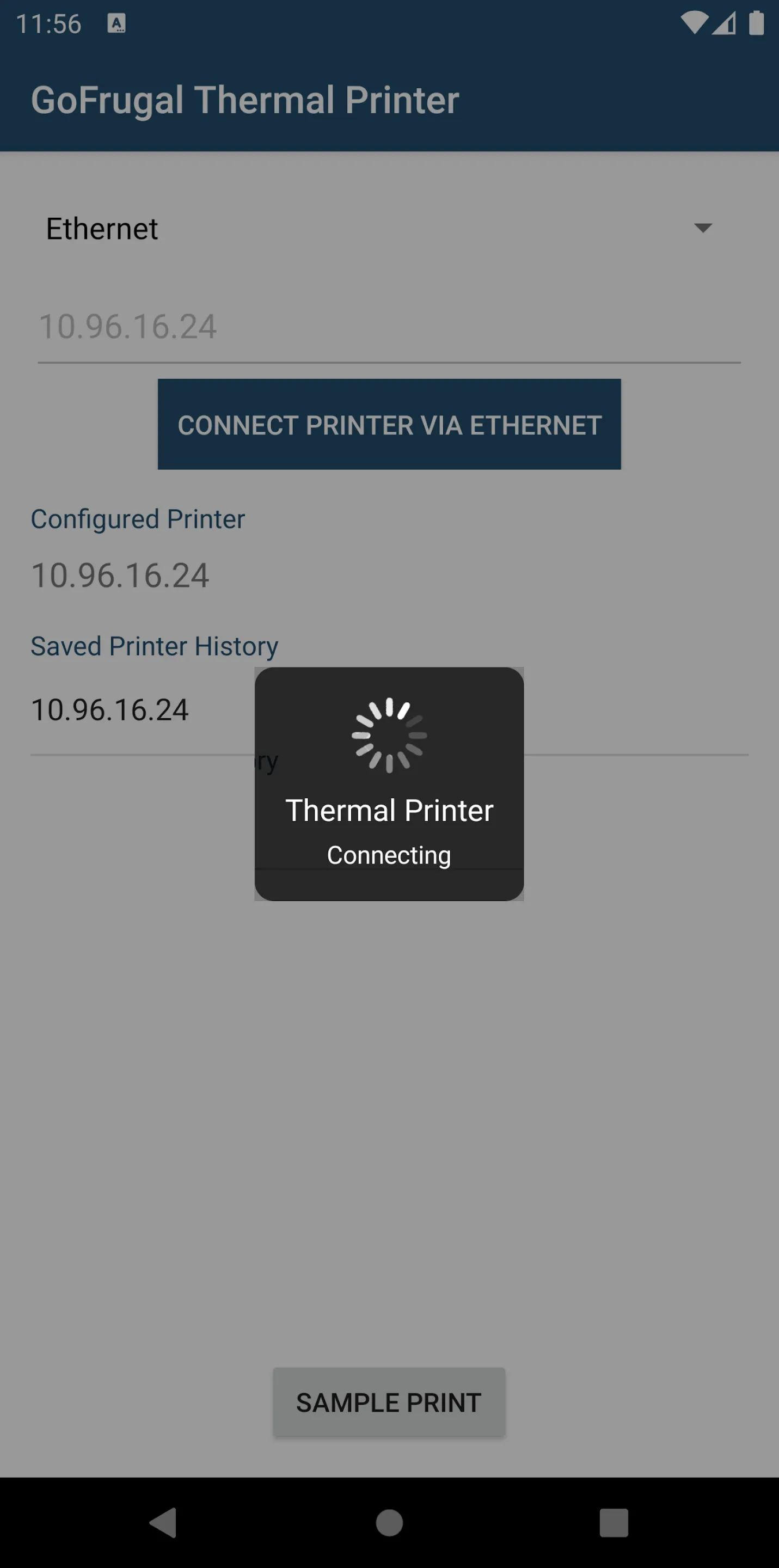 GoFrugal Thermal Printer | Indus Appstore | Screenshot