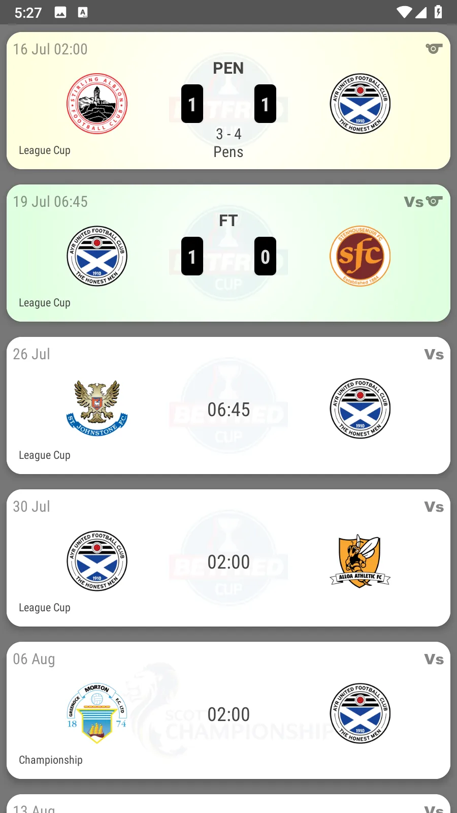 Ayr United Fan App | Indus Appstore | Screenshot