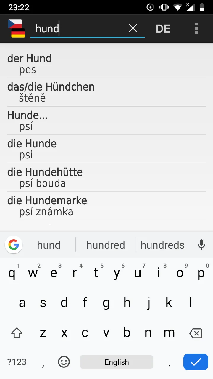 Czech-German offline dict. | Indus Appstore | Screenshot