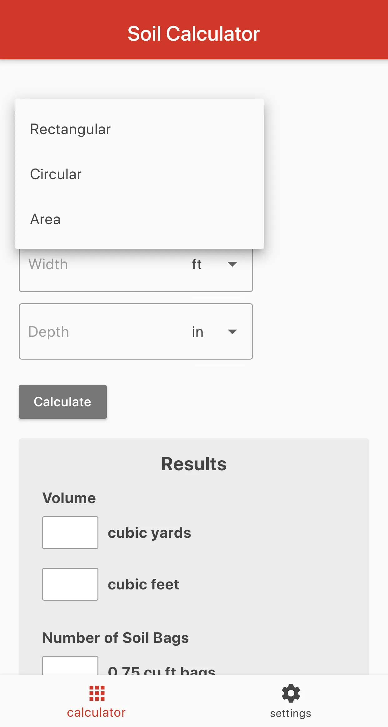 Soil Calculator | Indus Appstore | Screenshot