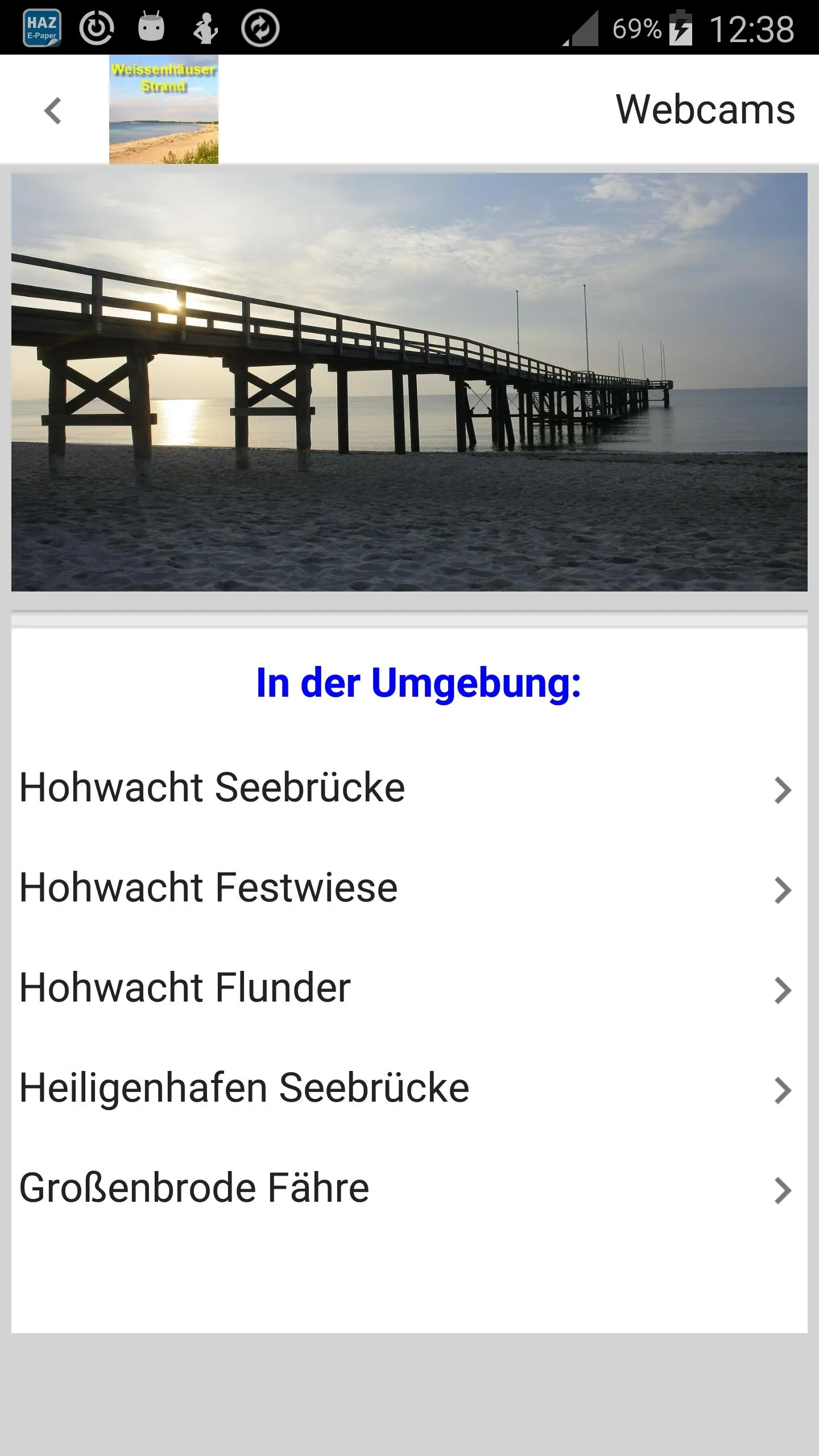 Weissenhäuser Strand UrlaubApp | Indus Appstore | Screenshot