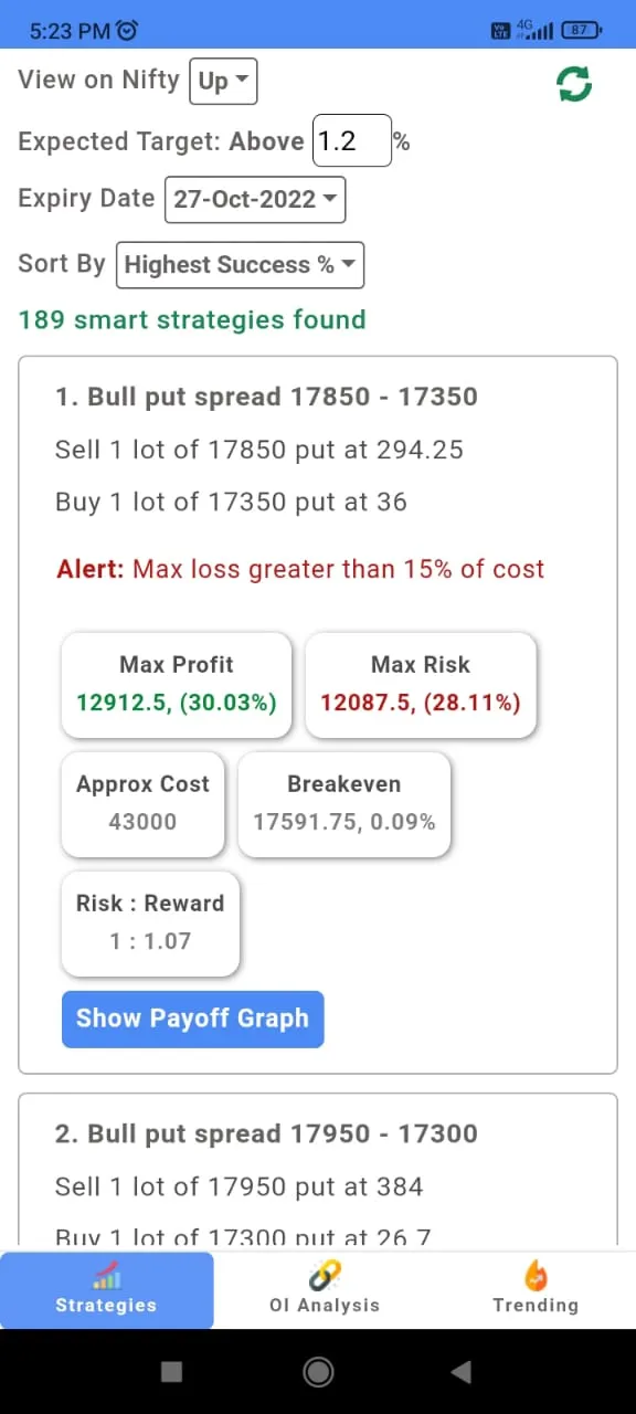 Option Strategy Builder | Indus Appstore | Screenshot