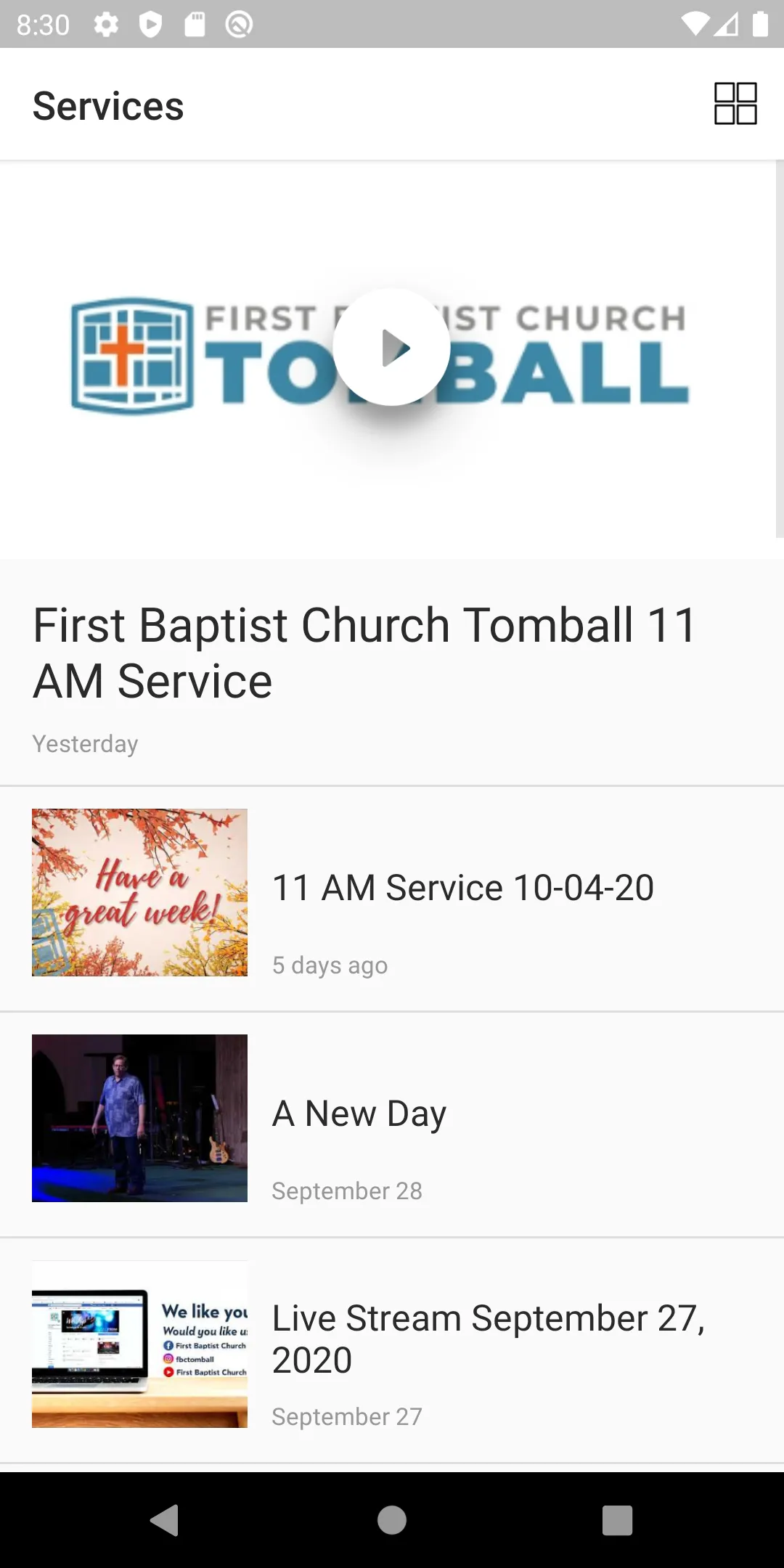 First Baptist Church Tomball | Indus Appstore | Screenshot