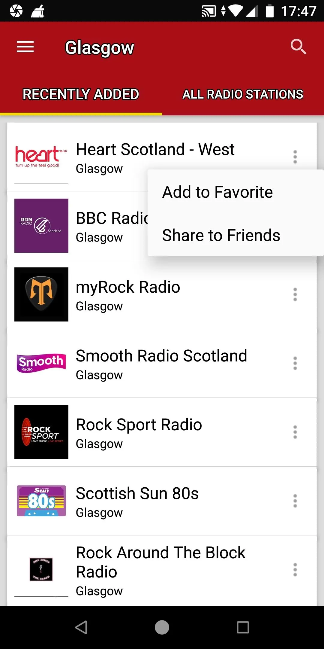 Glasgow Radio Stations | Indus Appstore | Screenshot