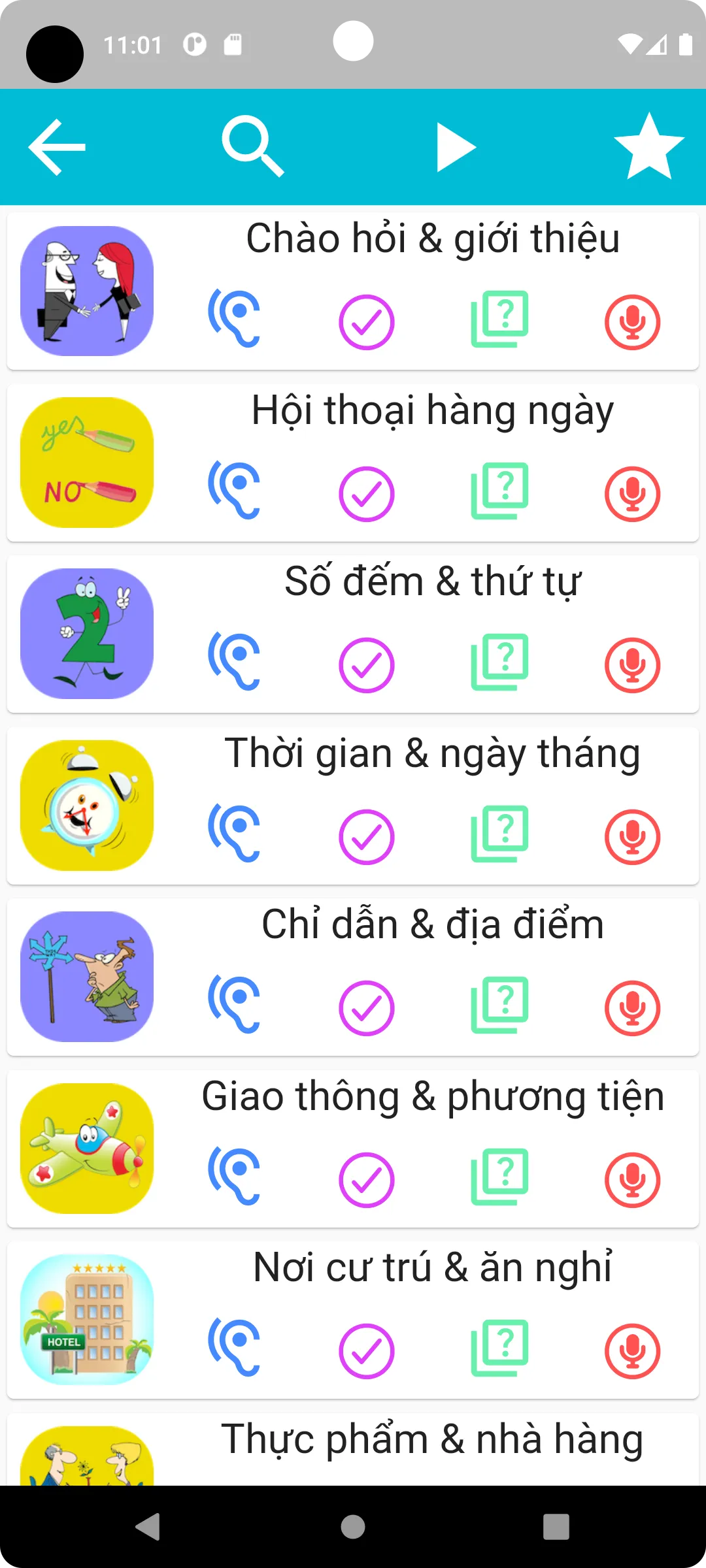 Học Tiếng Hàn Quốc Giao Tiếp | Indus Appstore | Screenshot