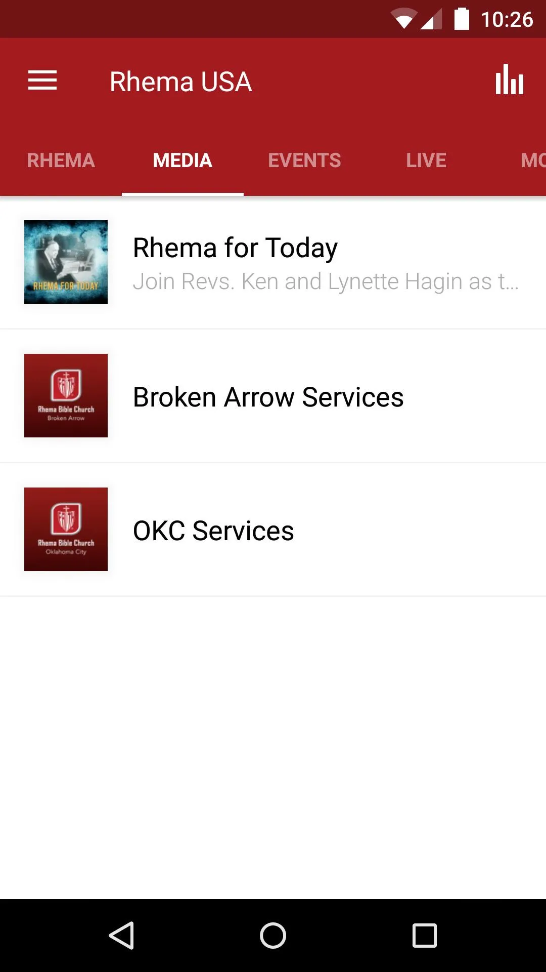 Rhema USA | Indus Appstore | Screenshot