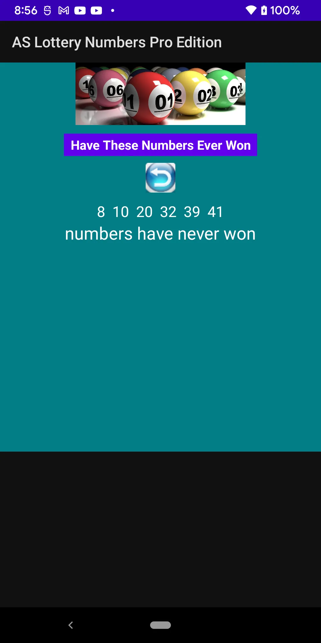 AS Lottery Numbers | Indus Appstore | Screenshot