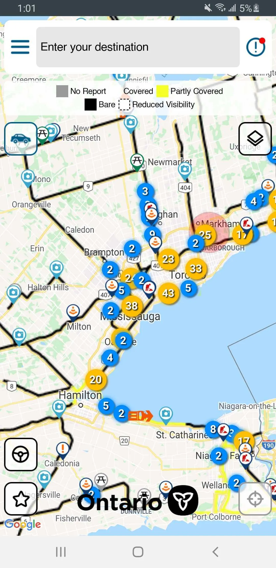 Ontario 511 | Indus Appstore | Screenshot