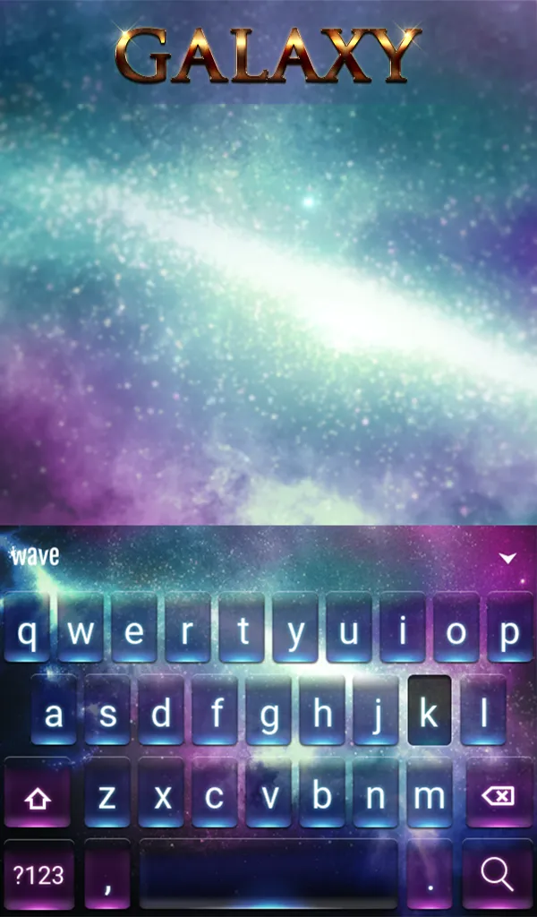 Galaxy Animated Keyboard | Indus Appstore | Screenshot