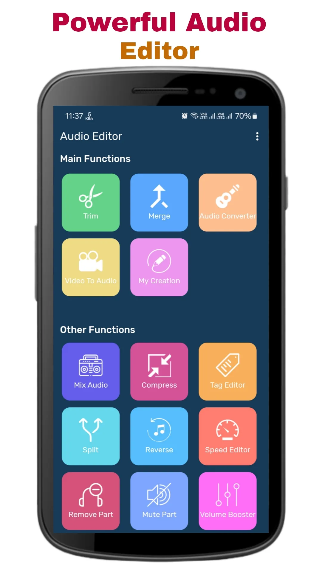 Audio Editor : Cutter, Merger | Indus Appstore | Screenshot