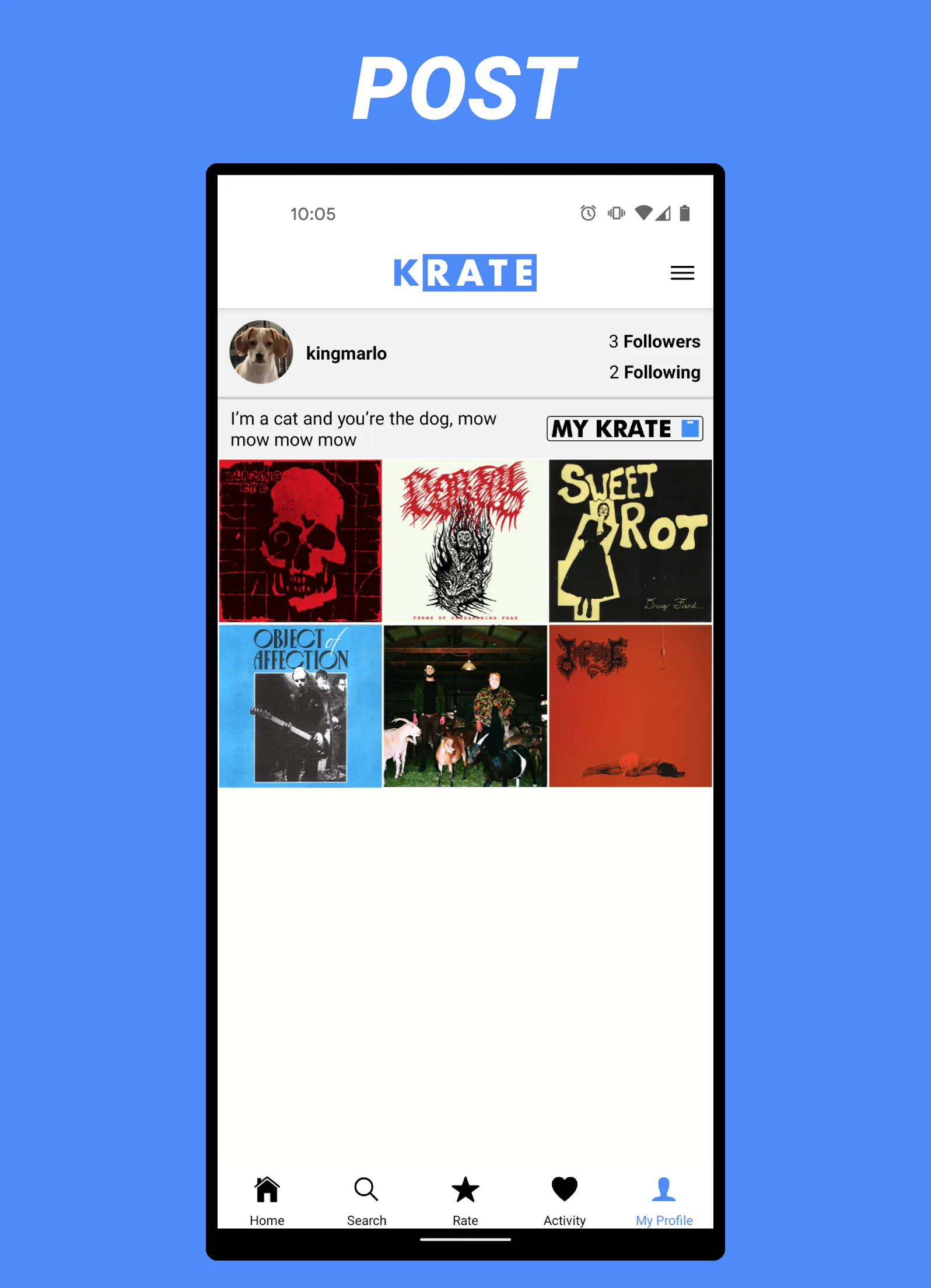 Krate: Rate Music | Indus Appstore | Screenshot