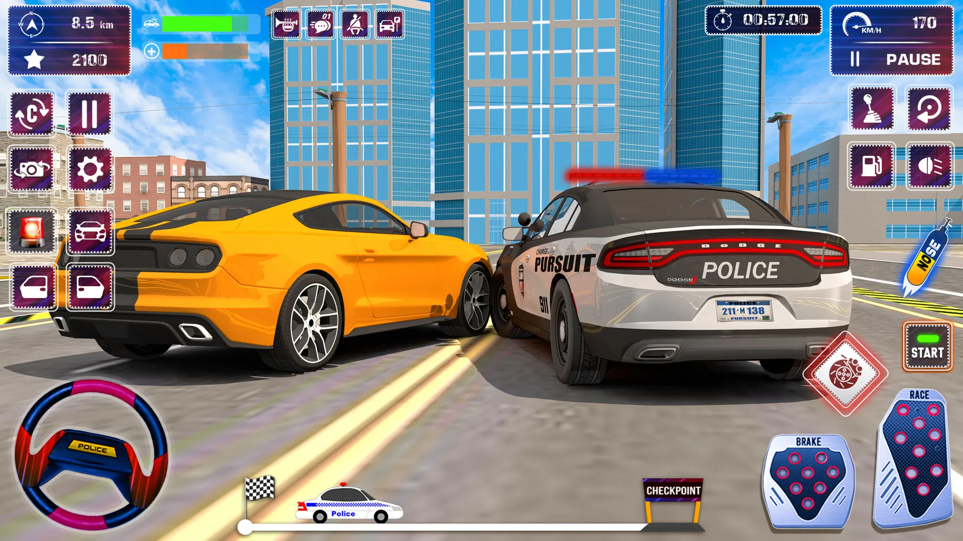 Police Car Chase Parking Games | Indus Appstore | Screenshot