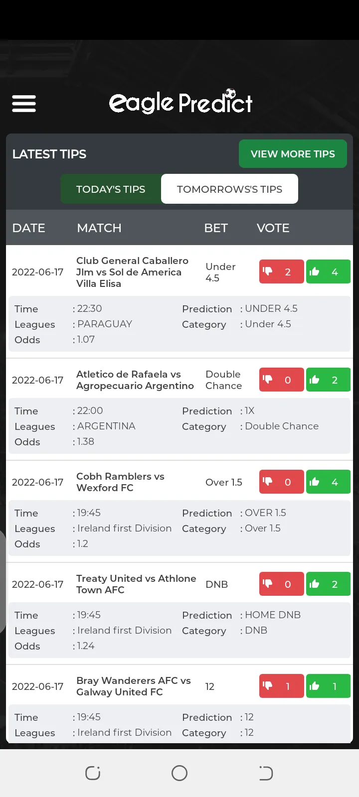 Eagle Predict | Indus Appstore | Screenshot