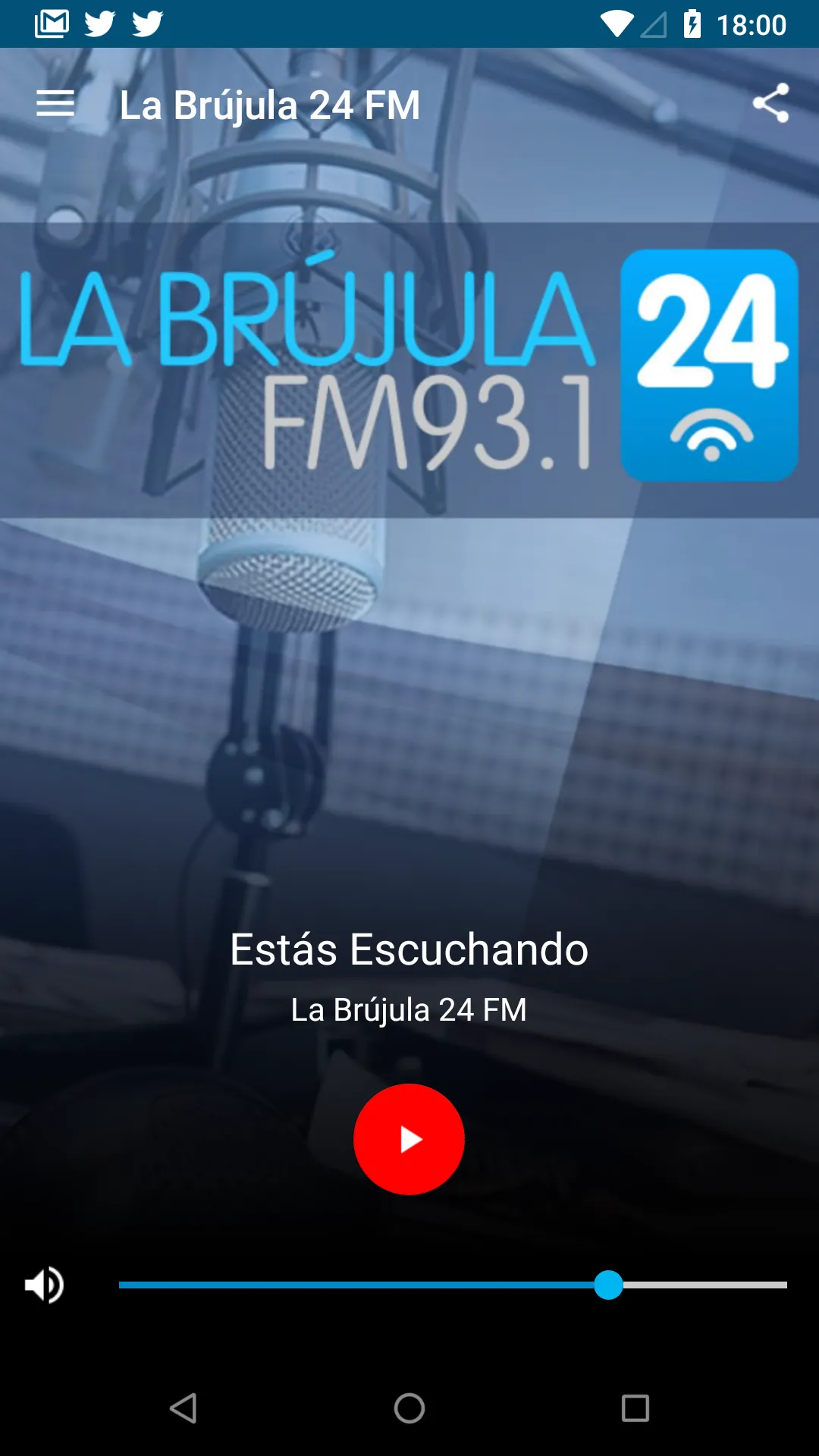 La Brújula 24 FM 93.1 | Indus Appstore | Screenshot