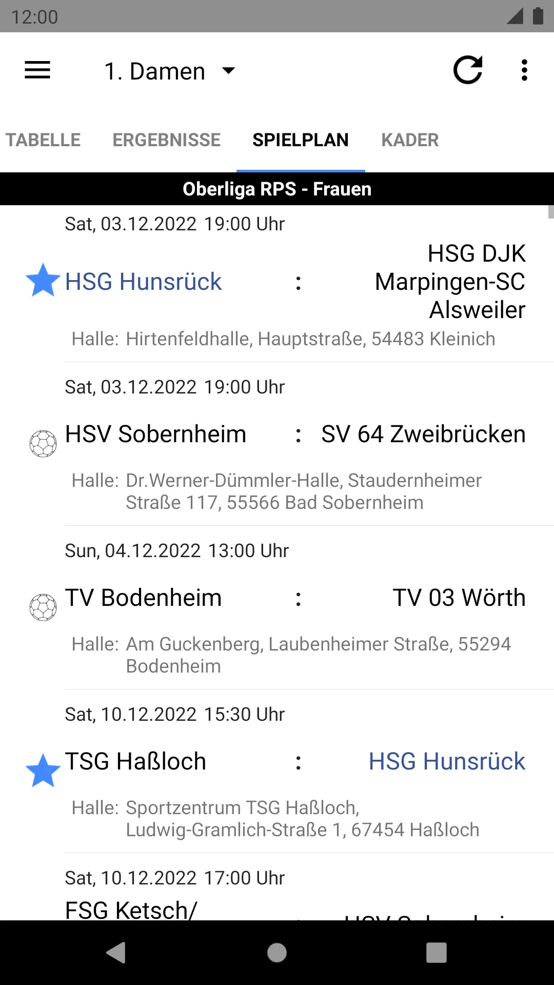 HSG/JSG Hunsrück | Indus Appstore | Screenshot