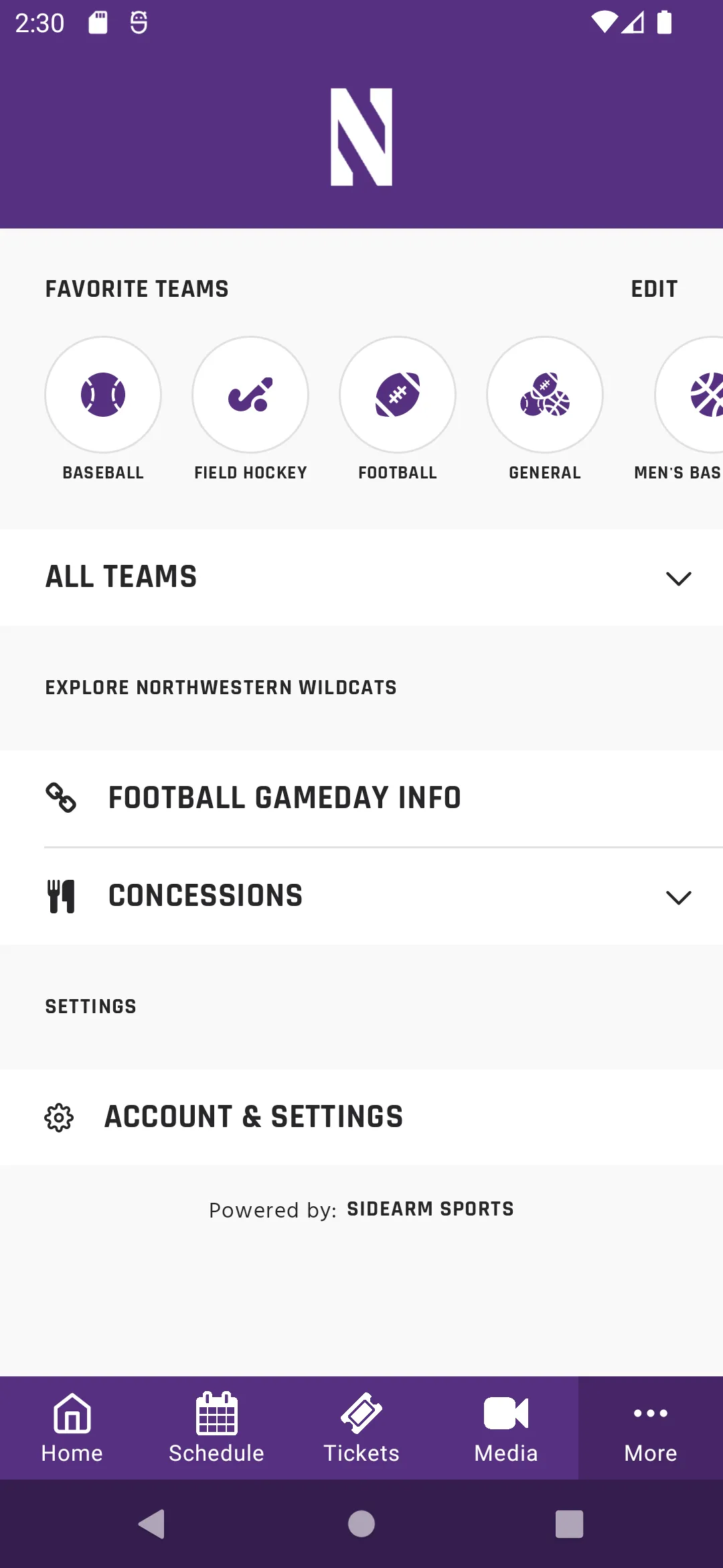 Northwestern Wildcats | Indus Appstore | Screenshot