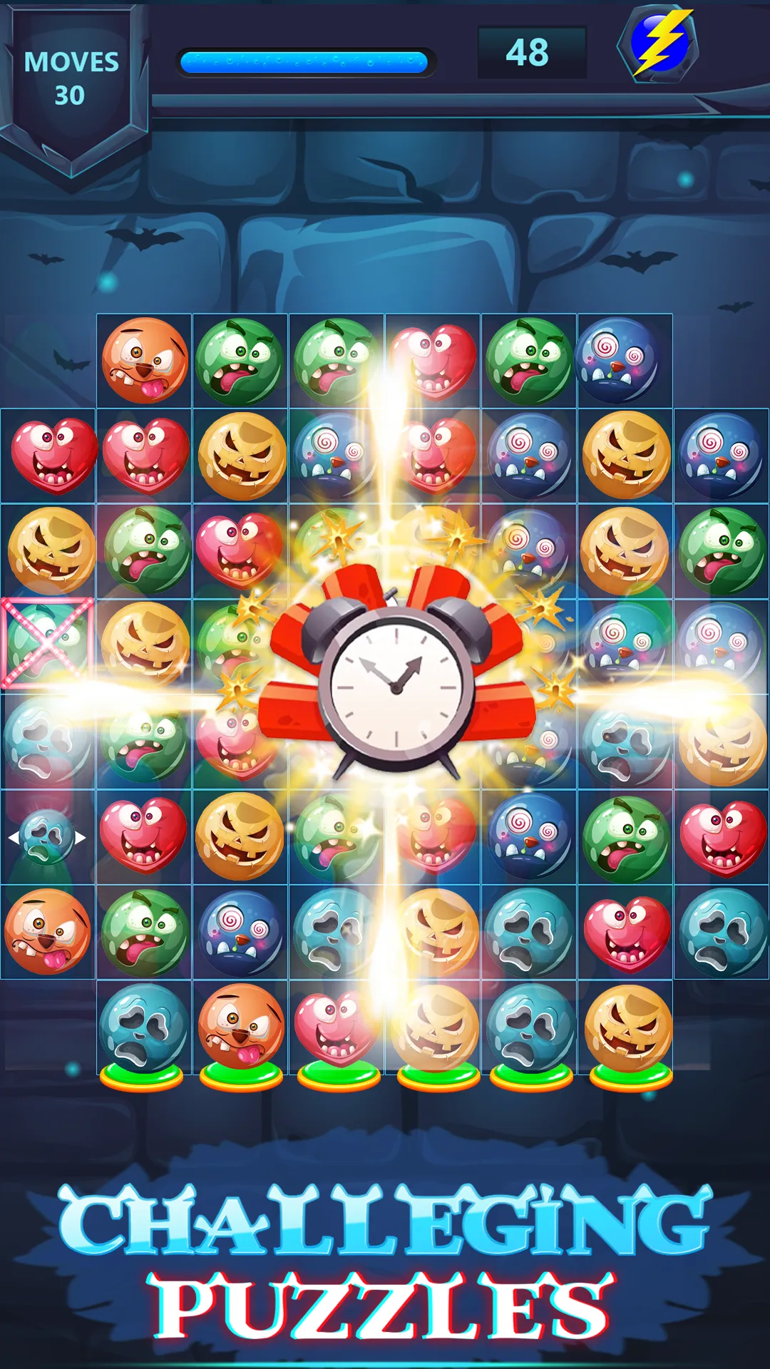 Monster Face Match 3 Puzzle | Indus Appstore | Screenshot