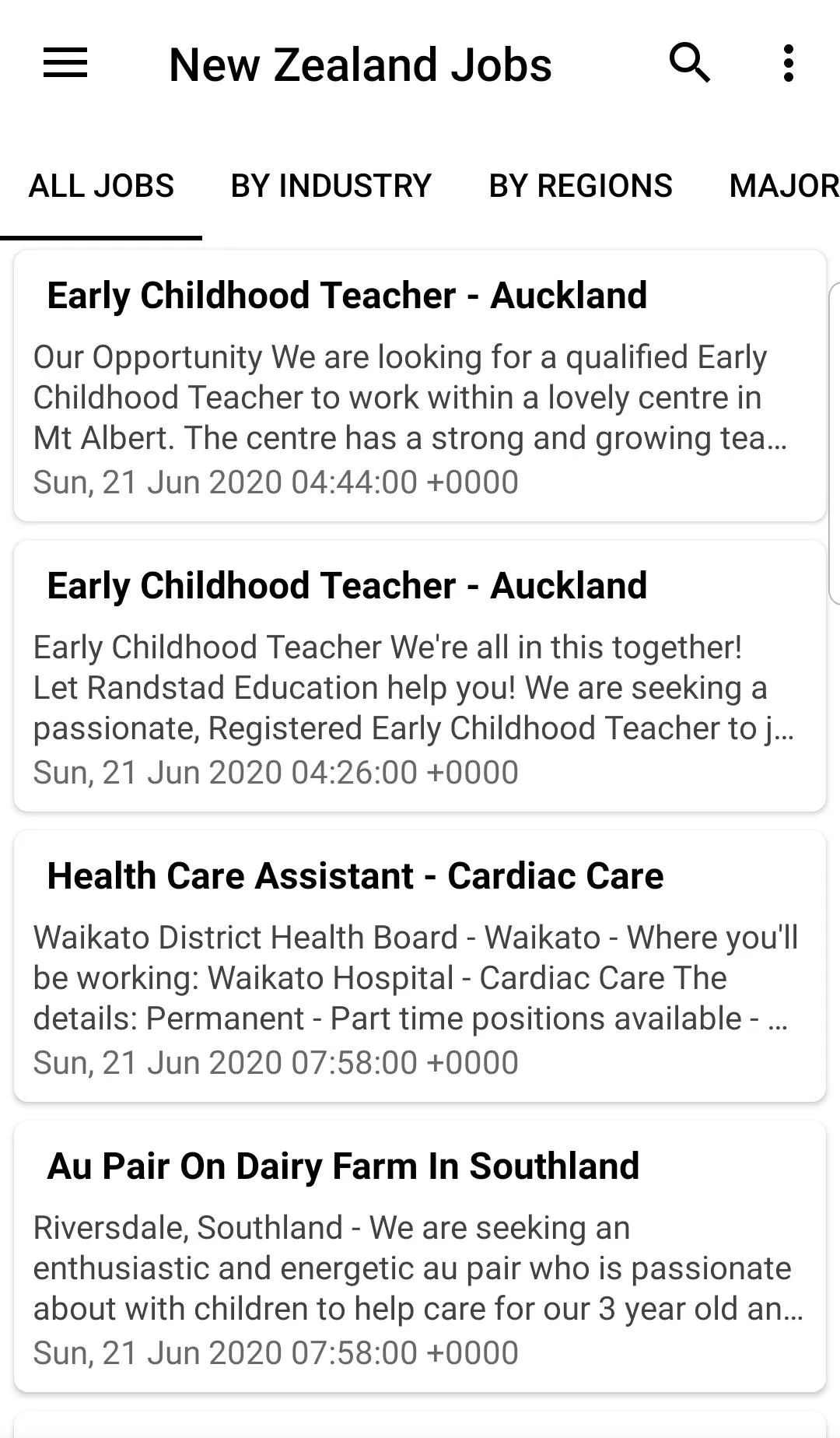 New Zealand Jobs | Indus Appstore | Screenshot