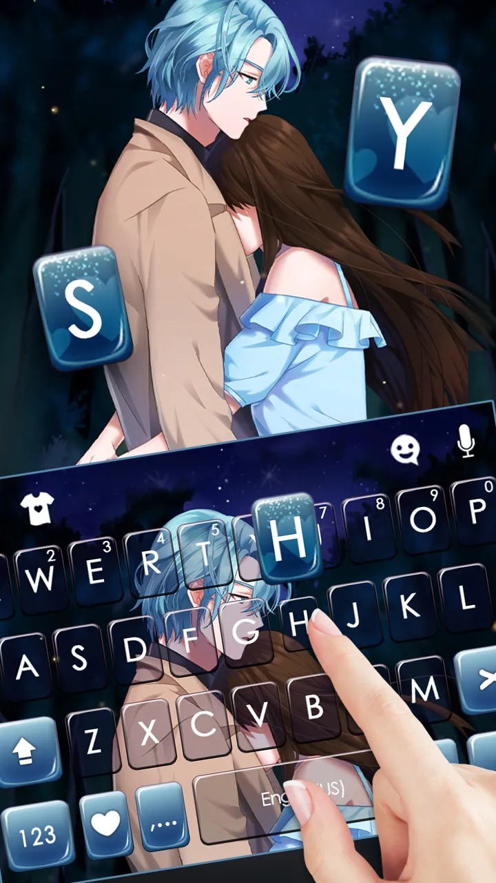 Loving Couple Keyboard Backgro | Indus Appstore | Screenshot