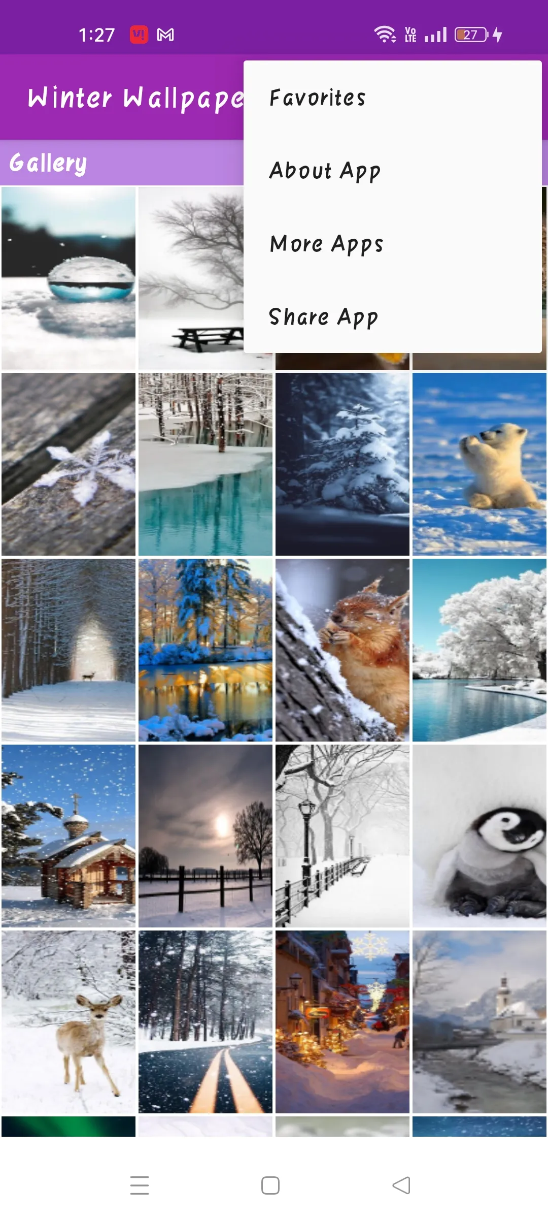 Winter Wallpaper Gallery | Indus Appstore | Screenshot