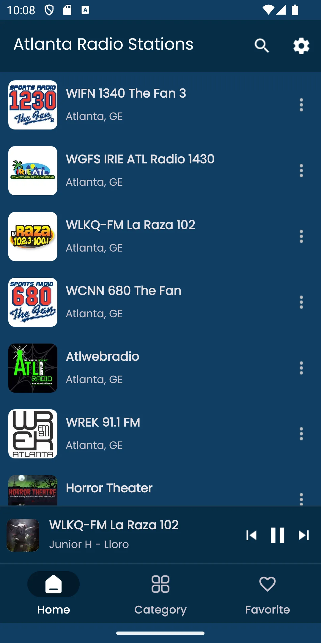 Radios from Atlanta | Indus Appstore | Screenshot