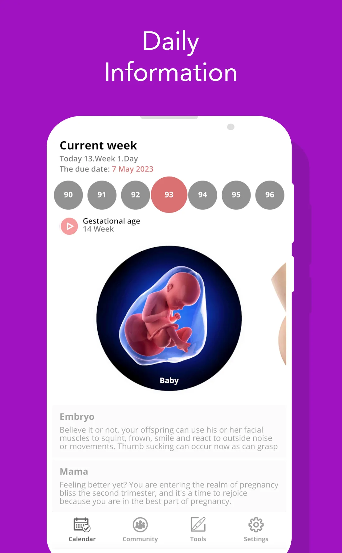 Pregnancy Tracker and Baby | Indus Appstore | Screenshot