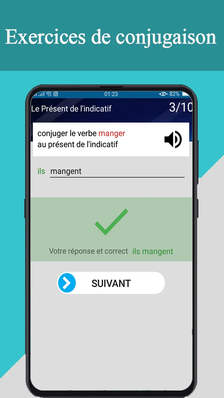 conjugueur & exercices offline | Indus Appstore | Screenshot