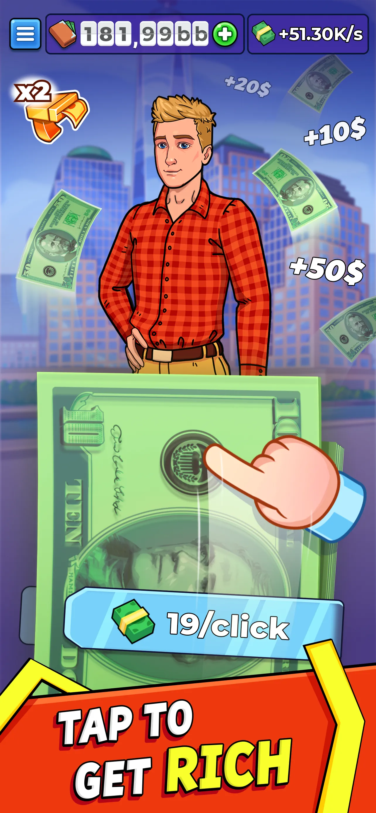 Idle Clickers: Money Tycoon | Indus Appstore | Screenshot