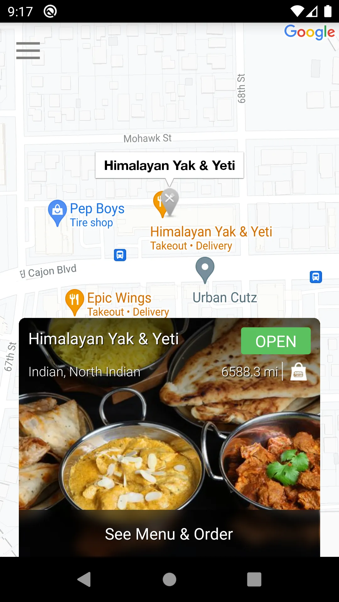 Himalayan Yak & Yeti San Diego | Indus Appstore | Screenshot