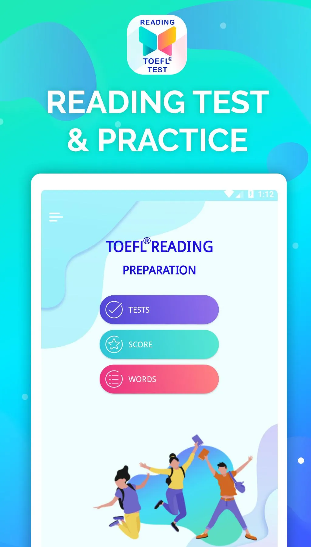 Reading - TOEFL® Prep Tests | Indus Appstore | Screenshot